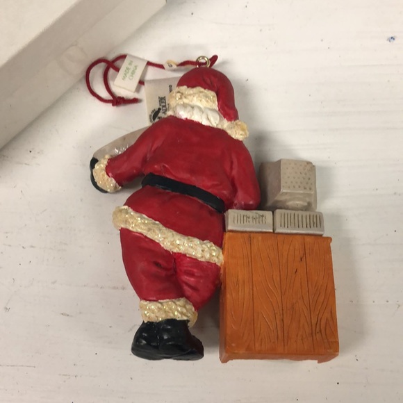 Vintage Kurt S. Adler Santa with Computer Santa’s List 4” Christmas Ornament NWT - Picture 5 of 5